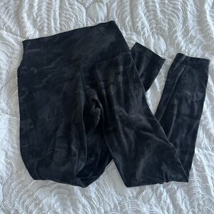 Black camo align leggings lululemon